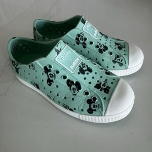 Native‎ Jefferson Disney Mickey Mouse Slip On Shoes Kids C12 Mint Green Unisex